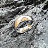 Shiny White Gold Color 2/3/4/5/6/7/8/10mm Tungsten Carbide Rings for Men Women