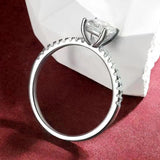 1/2/3CT Cushion Cut Moissanite Diamonds Solitaire Rings 925 Silver GRA Certified Engagement Wedding Fine Jewellery