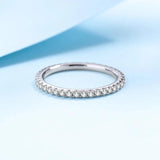 Stunning  VVS1 D Colour 100% Moissanite Diamond Eternity 925 Sterling Silver Wedding Engagement Rings for Women