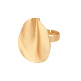 Trendy Geometric Light Silver, Gold Colour Irregular Big Cuff Rings for Women - Ideal Ladies Fashion Jewellery - The Jewellery Supermarket