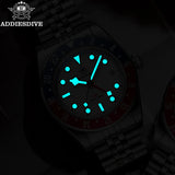Luxury GMT Men's Diving Watch 200m Waterproof Bubble Mirror Glass Quartz Watch