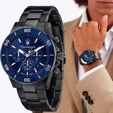 Maserati Original Green Water Ghost Trend Sports Watch Europe and America Style Authentic Quartz Wristwatch