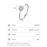 Silver Shining Exquisite Classic Clear 4mm AAAA Simulated Diamond Promise Ring - Fine Jewellery - The Jewellery Supermarket