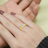 Luxury Brand GRA Certificate 7mm 1.2ct  Bow Knot Moissanite Engagement Wedding Rings For Women Fine Jewellery