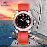 Popular Stainless Steel Calendar Display Luminous 200m Diver Silicone Quartz Watch
