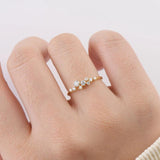 Remarkable GRA Certified Full Moissanite Diamonds Engagement Wedding Ladies Rings 925 Sterling Silver Fine Jewellery