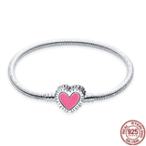 Hot Sale 925 Sterling Silver Love Pave Zircon Charm Bracelets - Original Beads Charms Jewellery For Women - The Jewellery Supermarket