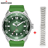 Solar Dive Luxury Quartz 316L Stainless Steel 300M Waterproof Diving Sport Watches