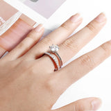 Remarkable 2mm VVS1 D Colour Moissanite Diamonds 18KGP Silver Eternity Ring