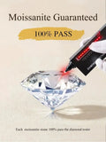 Real 0.03CT Round Moissanite Diamond Rings Fine Jewellery