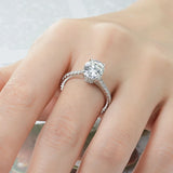 Amazing 3CT Oval Cut Moissanite 925 Sterling Sliver Vintage Engagement Wedding Ring