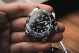 TOP BRAND DESIGN 40MM GMT Luxury NH34 Automatic Stainless Steel Waterproof Men Mechanical Wristwatch