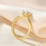 Marvelous Solitaire 1.0CT 6.5MM D Moissanite Diamond Rings  Fine Jewellery