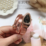 Popular Creative Snake Shaped Women's Quartz Analogue Watches - Women's Bracelets Personalized Wristbands For Women