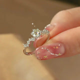 Terrific GRA Certified Round Classic Six Claws Moissanite Engagement Wedding Rings Sterling Silver Fine Jewellery