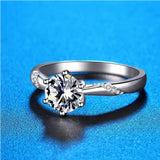 Stunning 1-3CT VVS1 D Colour Moissanite Diamonds Rings for Women Engagement Promise Wedding High Qualiy Jewellery