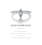 Charming 0.5Ct Rhombus VVS1 D Colour Moissanite 925 Sterling Silver Sparkling Ring