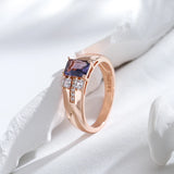 Amazing 14K Gold Filled Purple AAA Zircon Crystals Unusual Ring Fine Jewellery