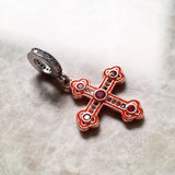 New Arrival Victorian Iconic Cross Charm Fine Jewellery  - Vintage Christian Rose Gold Gift in 925 Sterling Silver