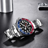 New LUXURY DESIGN Top Mechanical Automatic Watch Sports Rubber Diver Series Watch Luminous Date Display Wristwatches