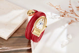 Latest Snake Bracelet Ladies Quartz watch Snake Zodiac Lucky Bracelet  Fashion personality Diamond Leather strap