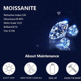 2 Carat Oval VVS1 D Colour 925 Sterling Silver Classic, Simple, Stylish and Shining Moissanite Rings for women