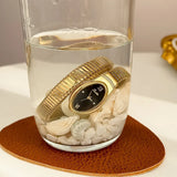 Luxury Snake Shaped Brass Strap Personality Waterproof Quartz Ladies Watches