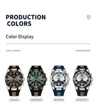 Popular Brand Fashion Business Sport Silicone Strap Luxury Date Waterproof Quartz Chronograph Watches for Men - The Jewellery Supermarket