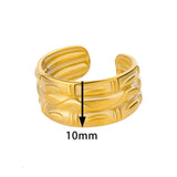 New Arrivals 18K Gold Colour New Stainless Steel Rings for Women Jewellery - Beautiful Fashion Rings - The Jewellery Supermarket