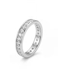 Luxury VVS1 D Colour Moissanite Diamonds Eternity Rings for Women Fine Jewellery