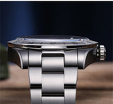 Top Brand Business Stainless Steel Quartz Watches, Luxury Super Luminous 20Bar Diving Wristwatches Best Gift for Men
