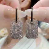 New Fashion Trend Unique Design Elegant Exquisite Light Luxury Black Zircon Crystals Geometric Earrings - Female Party Jewellery - The Jewellery Supermarket