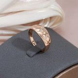 14K Gold Filled AAA Cubic Zircon Diamonds Paved Vintage Rings For Women Fine Jewellery