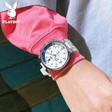 Luxury Casual Quartz Men's Wristwatch Waterproof Luminous Fashionable High-End Silicone Strap Man Watch