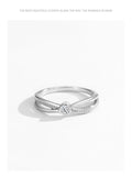 Charming 925 Sterling Silver Heart-shaped AAAA Lab Created Diamond Ring