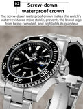Super Stainless Steel Men 2115 Quartz Watches - Luxury 100m Waterproof Ceramic Bezel  Writwatches for Men