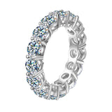Remarkable 0.1-0.5CT VVS1 D Colour Moissanite Diamond Engagement Eternity Ring
