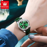 Original Luxury Brand Zircon Diamonds Dial Quartz Women Watches Fashion Business Bracelet Waterproof Wristwatch