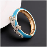 New Arrival Unique Special Leopard On the Enamel Bangle Statement Trendy Bracelet for Women - Party Prom Fashion Gift - The Jewellery Supermarket