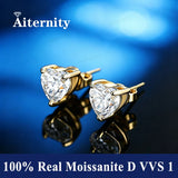 Luxury 0.5-2 Carats Marquise Heart Pear Princess Cut Moissanite Diamonds Stud Earrings
