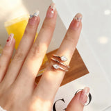 Luxury Pear Cut 4*6mm VVS1 D Colour Moissanite Diamonds Silver Wedding Rings