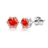 Fabulous Moissanite Diamonds 925 Silver 18K Plated Stud Earrings for Men Women