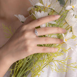 Three Stone 2.0ct D Colour VVS1 Round 18KWGP Silver Moissanite Diamonds Rings For Women Diamond Test Passed Jewellery