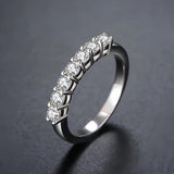 Stunning  VVS1 D Colour 100% Moissanite Diamond Eternity 925 Sterling Silver Wedding Engagement Rings for Women