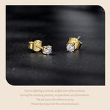 Excellent D Colour Moissanite Diamonds 4 Prongs Earrings 925 Sterling Silver Fine Jewellery for Men and Women - The Jewellery Supermarket