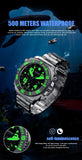 Top Brand Sport Automatic Movement Quartz Stainless Steel Sapphire Crystal 500M Waterproof Watches  - Ideal Gift
