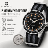 NH35 Miyota8215 Sapphire Glass Ceramic Bezel Diver Luminous Automatic Watch