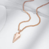 Luxury Filled Rose Gold of 14-Karat Purity Geometric Glossy Necklace For Women - High Quality Jewellery