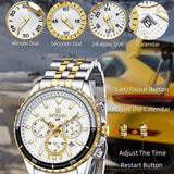 Great Seller - Fashion Casual Sports Luminous Waterproof Stainless Steel Band Business Style Watches for Men - The Jewellery Supermarket