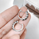 Luxury Designer 100% Real 3.5mm 0.2ct Moissanite Diamonds Hoop Earrings for Women Silver Earrings Fine Jewellery - The Jewellery Supermarket